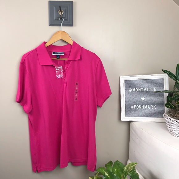 Karen Scott Tops - NWT Karen Scott Cotton Polo Shirt Short Sleeve